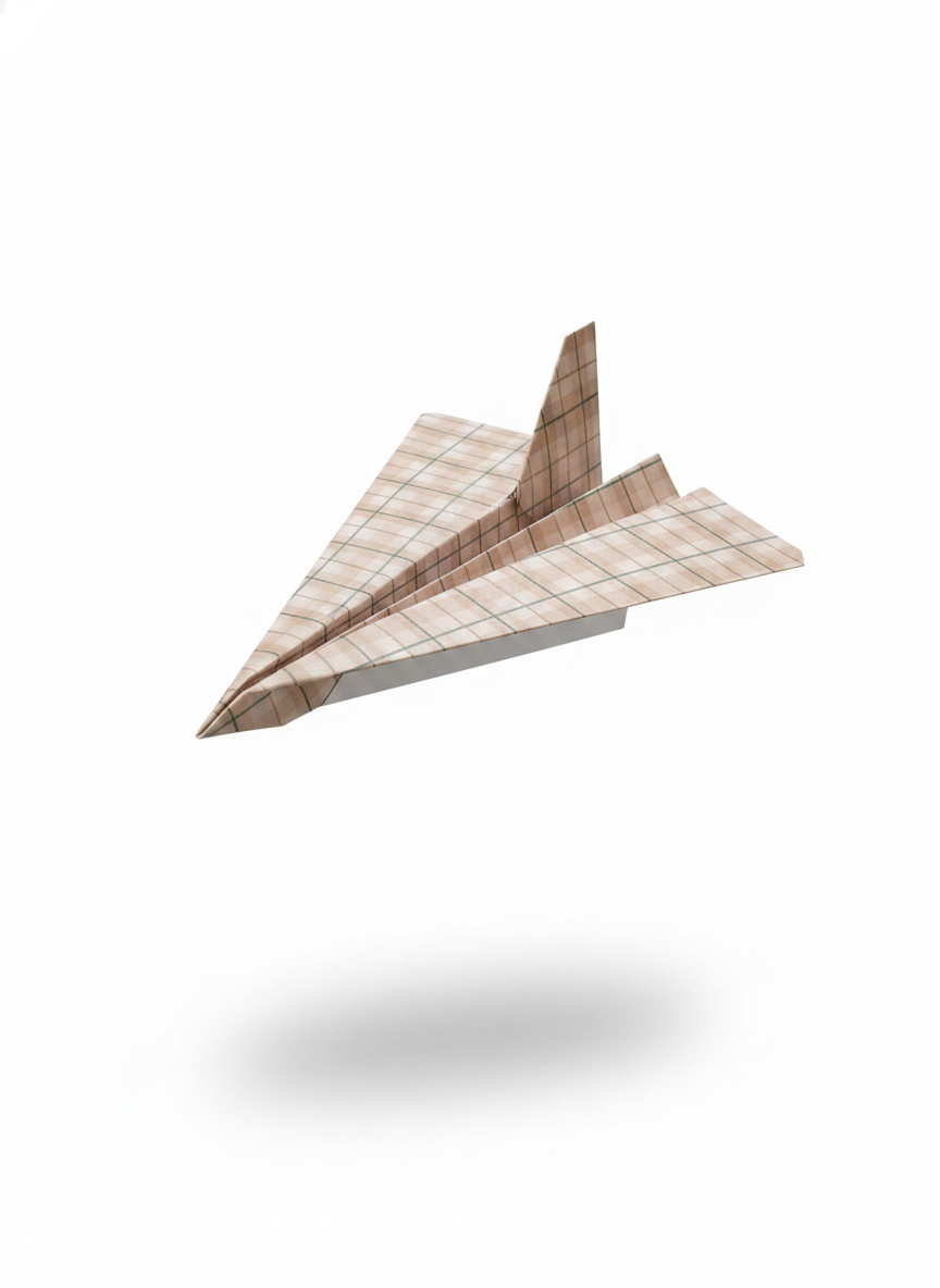 The Aviator paper airplane